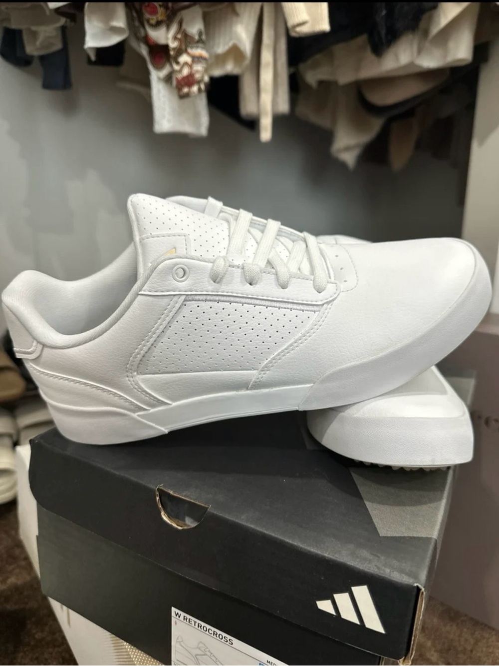 adidas women’s golf  All-White Low-Top Sneakers